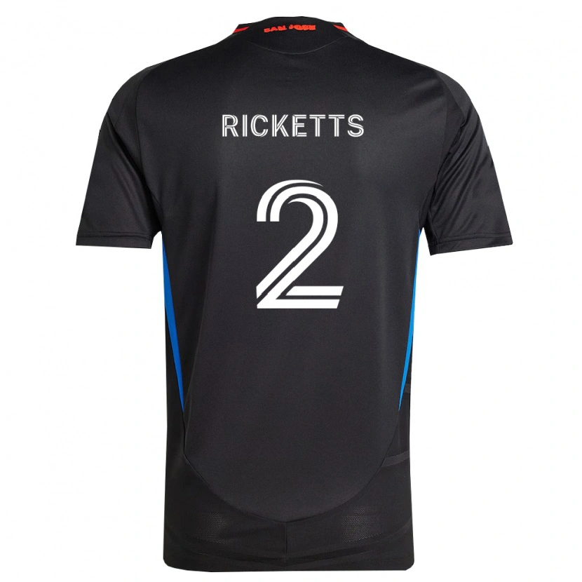 Danxen Barn Jamar Ricketts #2 Blå Vit Svart Hemmatröja Matchtröjor 2026/27 Tröjor T-Tröja