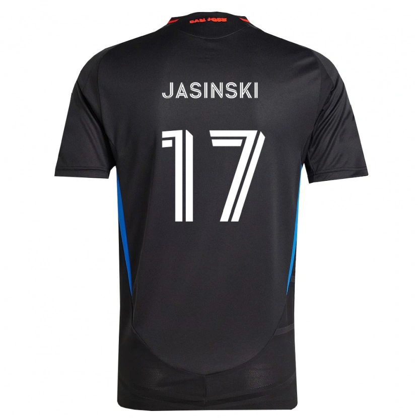 Danxen Barn Jack Jasinski #17 Blå Vit Svart Hemmatröja Matchtröjor 2026/27 Tröjor T-Tröja