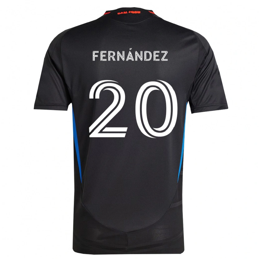 Danxen Barn Nick Fernández #20 Blå Vit Svart Hemmatröja Matchtröjor 2026/27 Tröjor T-Tröja