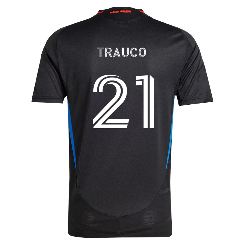 Danxen Barn Miguel Trauco #21 Blå Vit Svart Hemmatröja Matchtröjor 2026/27 Tröjor T-Tröja
