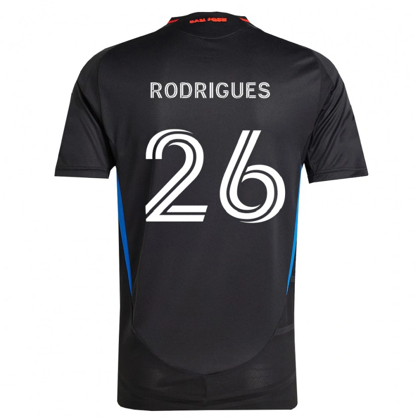 Danxen Barn Rodrigues #26 Blå Vit Svart Hemmatröja Matchtröjor 2026/27 Tröjor T-Tröja