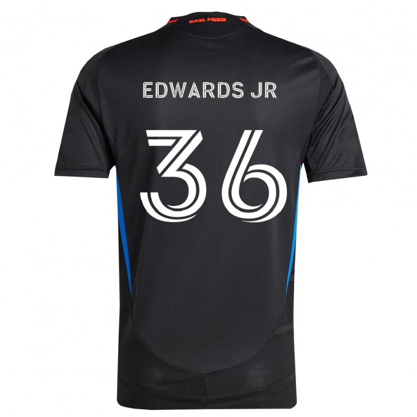 Danxen Barn Earl Edwards Jr. #36 Blå Vit Svart Hemmatröja Matchtröjor 2026/27 Tröjor T-Tröja