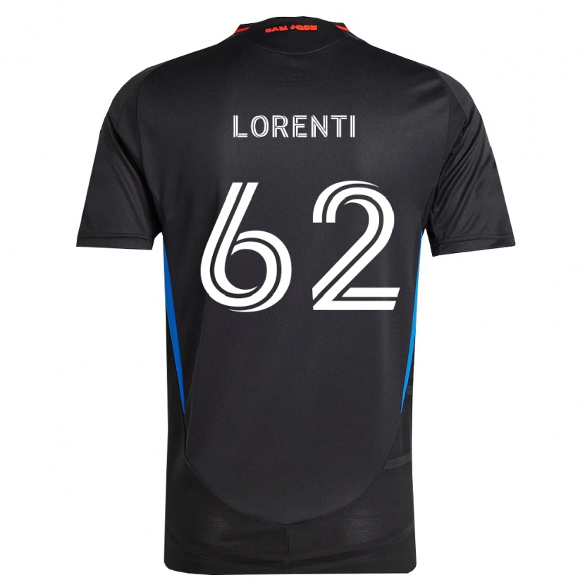 Danxen Barn Dominic Lorenti #62 Blå Vit Svart Hemmatröja Matchtröjor 2026/27 Tröjor T-Tröja