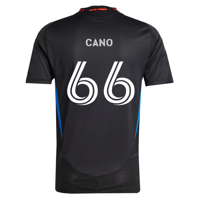 Danxen Barn Alejandro Cano #66 Blå Vit Svart Hemmatröja Matchtröjor 2026/27 Tröjor T-Tröja