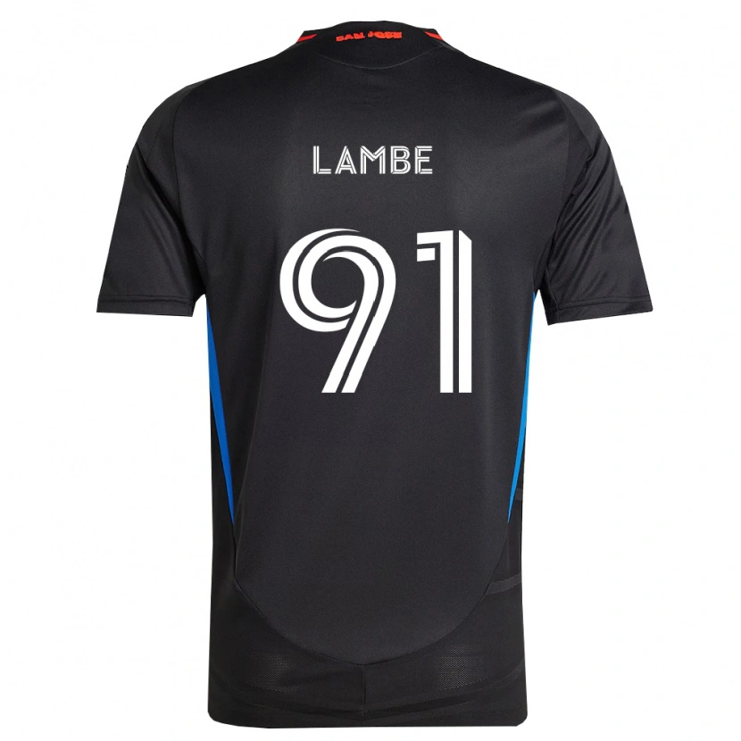 Danxen Barn Connor Lambe #91 Blå Vit Svart Hemmatröja Matchtröjor 2026/27 Tröjor T-Tröja