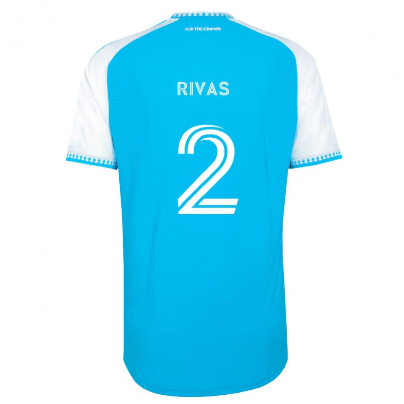 Danxen Barn Leandro Rivas #2 Himmelsblå Vit Svart Hemmatröja Matchtröjor 2026/27 Tröjor T-Tröja