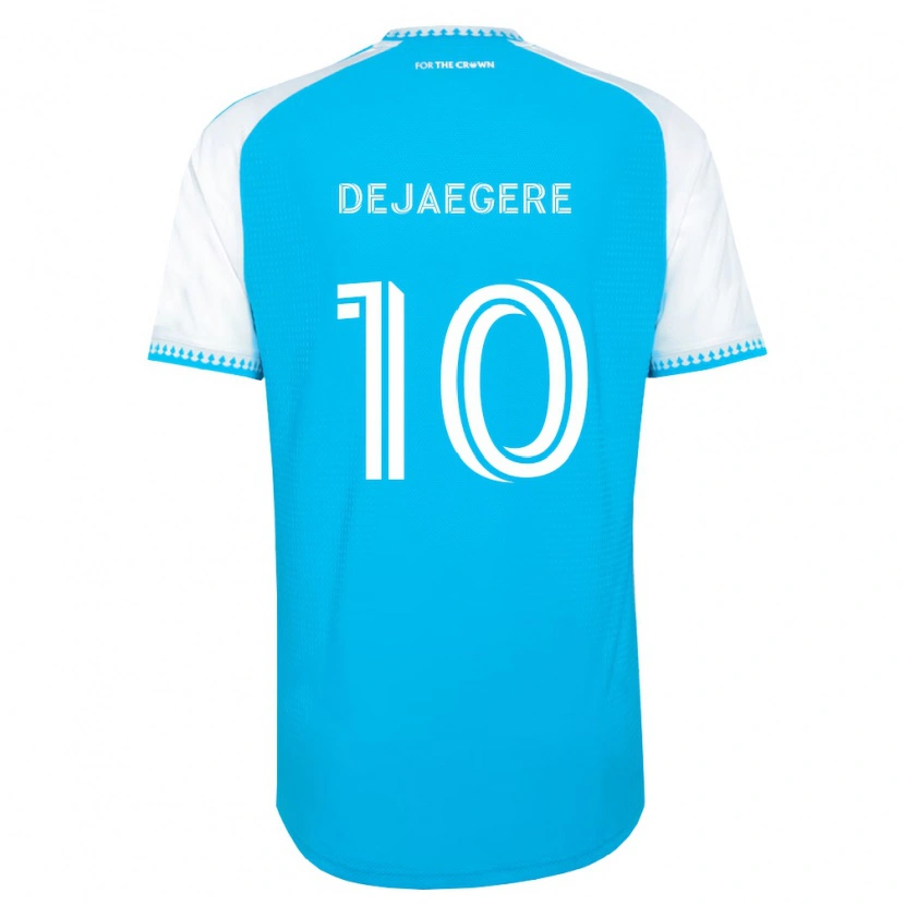 Danxen Barn Brecht Dejaegere #10 Himmelsblå Vit Svart Hemmatröja Matchtröjor 2026/27 Tröjor T-Tröja