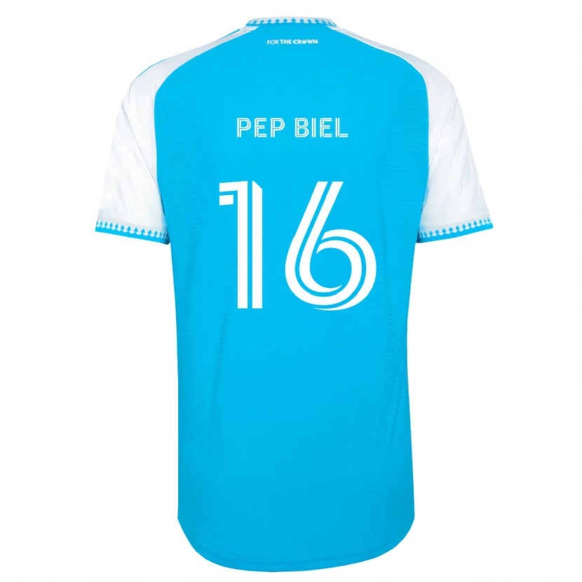 Danxen Barn Pep Biel #16 Himmelsblå Vit Svart Hemmatröja Matchtröjor 2026/27 Tröjor T-Tröja