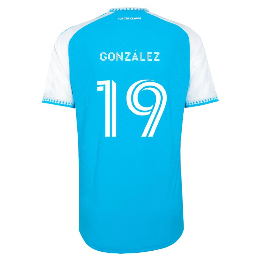 Danxen Barn Daniel González #19 Himmelsblå Vit Svart Hemmatröja Matchtröjor 2026/27 Tröjor T-Tröja
