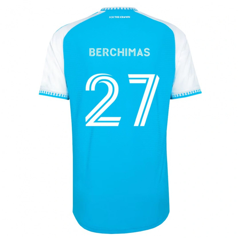 Danxen Barn Nimfasha Berchimas #27 Himmelsblå Vit Svart Hemmatröja Matchtröjor 2026/27 Tröjor T-Tröja