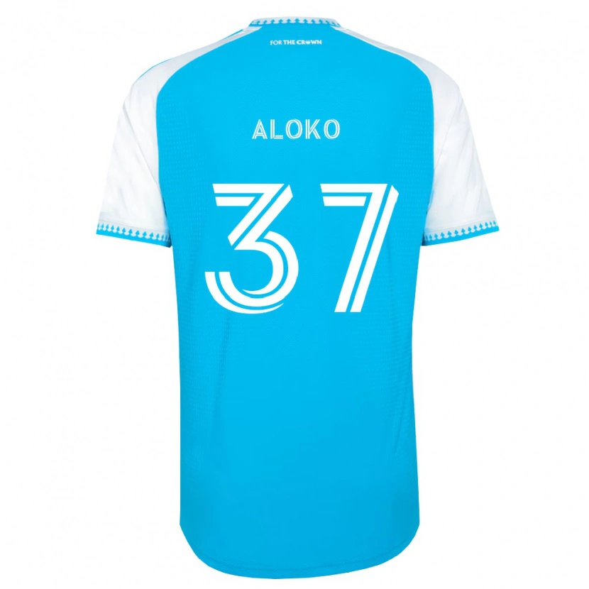 Danxen Barn Rodolfo Aloko #37 Himmelsblå Vit Svart Hemmatröja Matchtröjor 2026/27 Tröjor T-Tröja