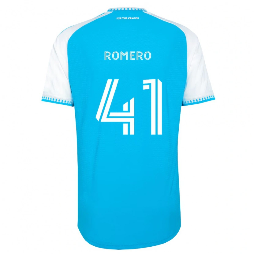Danxen Barn Brian Romero #41 Himmelsblå Vit Svart Hemmatröja Matchtröjor 2026/27 Tröjor T-Tröja