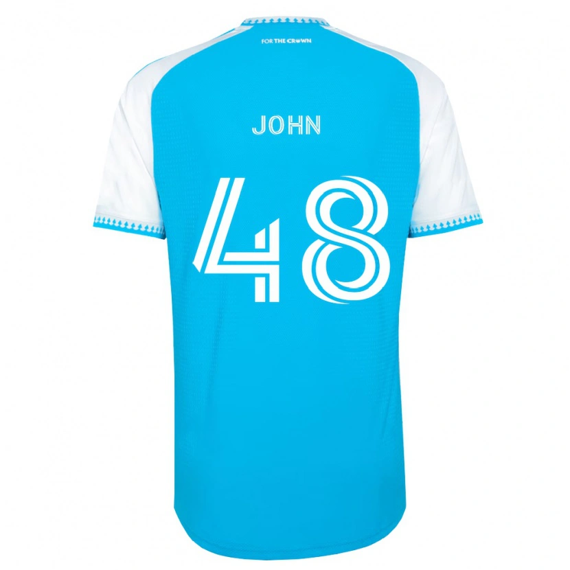 Danxen Barn Aron John #48 Himmelsblå Vit Svart Hemmatröja Matchtröjor 2026/27 Tröjor T-Tröja
