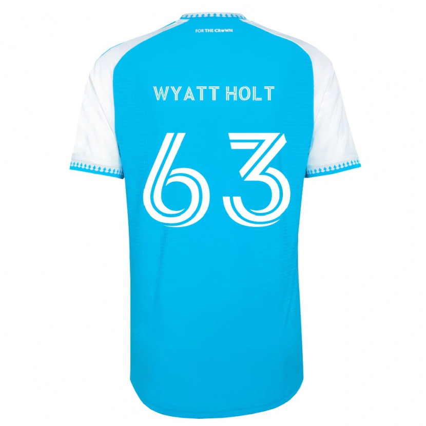 Danxen Barn Wyatt Holt #63 Himmelsblå Vit Svart Hemmatröja Matchtröjor 2026/27 Tröjor T-Tröja
