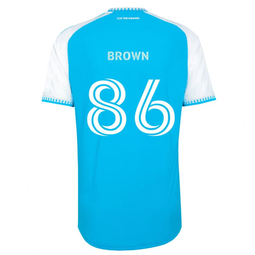 Danxen Barn Daniel Brown #86 Himmelsblå Vit Svart Hemmatröja Matchtröjor 2026/27 Tröjor T-Tröja