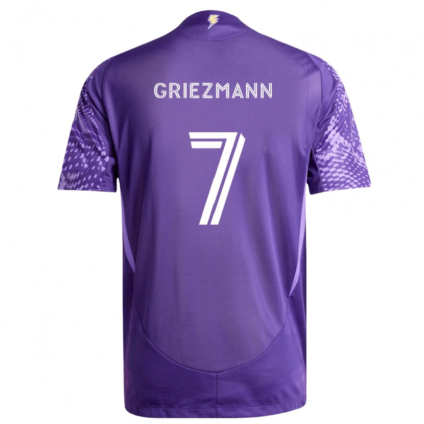 Danxen Barn Antoine Griezmann #7 Lila Vit Hemmatröja Matchtröjor 2026/27 Tröjor T-Tröja