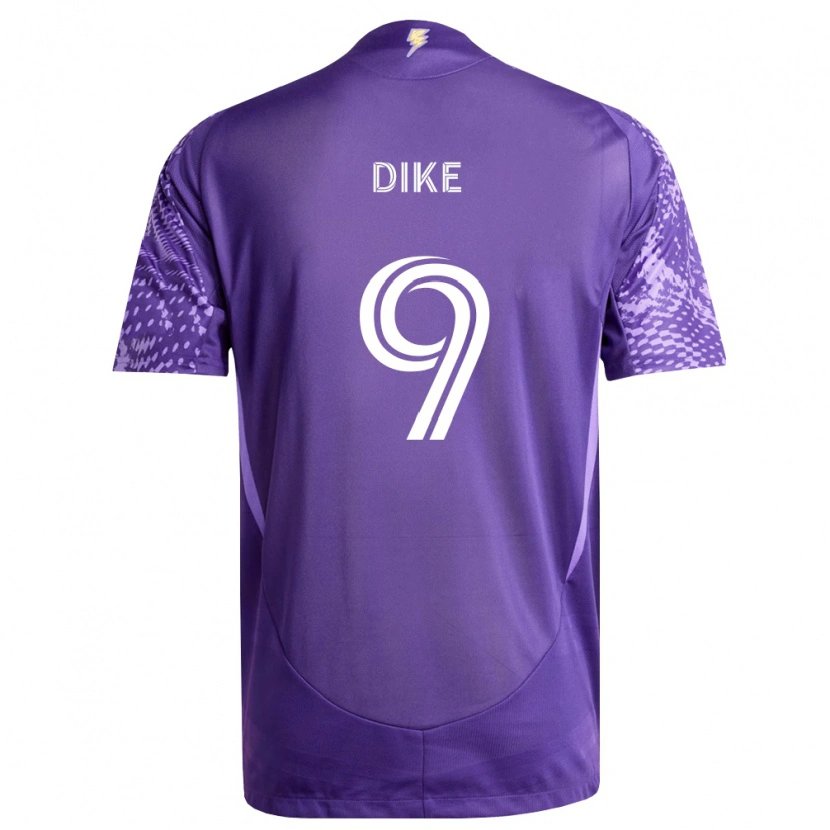 Danxen Barn Daryl Dike #9 Lila Vit Hemmatröja Matchtröjor 2026/27 Tröjor T-Tröja