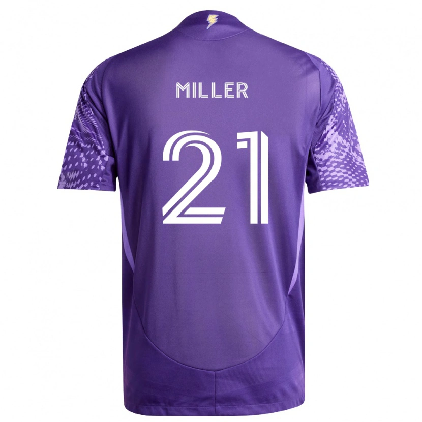 Danxen Barn Nolan Miller #21 Lila Vit Hemmatröja Matchtröjor 2026/27 Tröjor T-Tröja