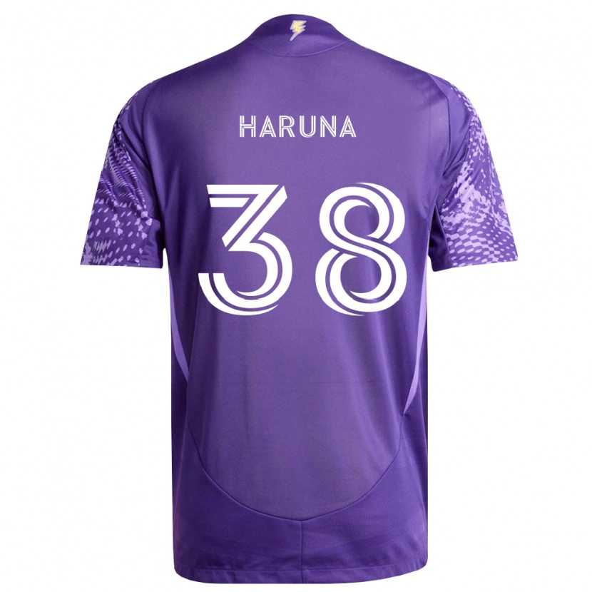 Danxen Barn Issah Haruna #38 Lila Vit Hemmatröja Matchtröjor 2026/27 Tröjor T-Tröja