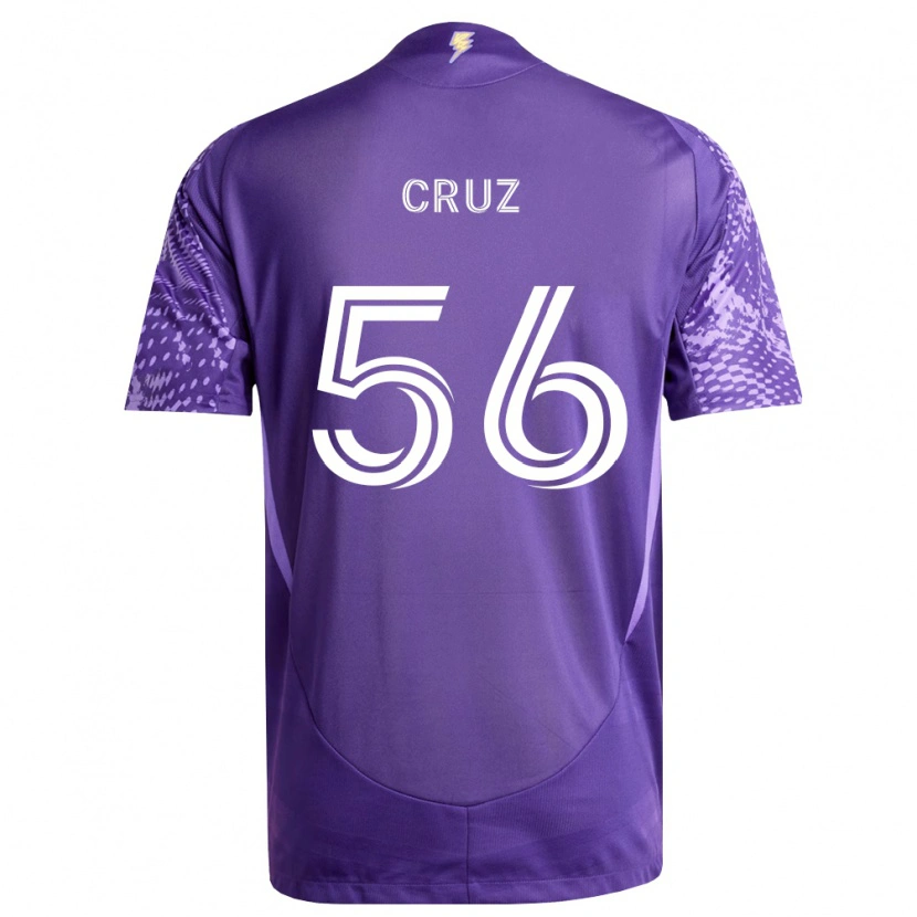 Danxen Barn Pedro Cruz #56 Lila Vit Hemmatröja Matchtröjor 2026/27 Tröjor T-Tröja