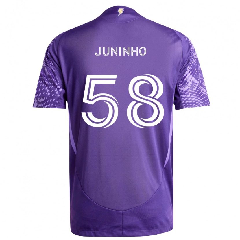 Danxen Barn Juninho #58 Lila Vit Hemmatröja Matchtröjor 2026/27 Tröjor T-Tröja