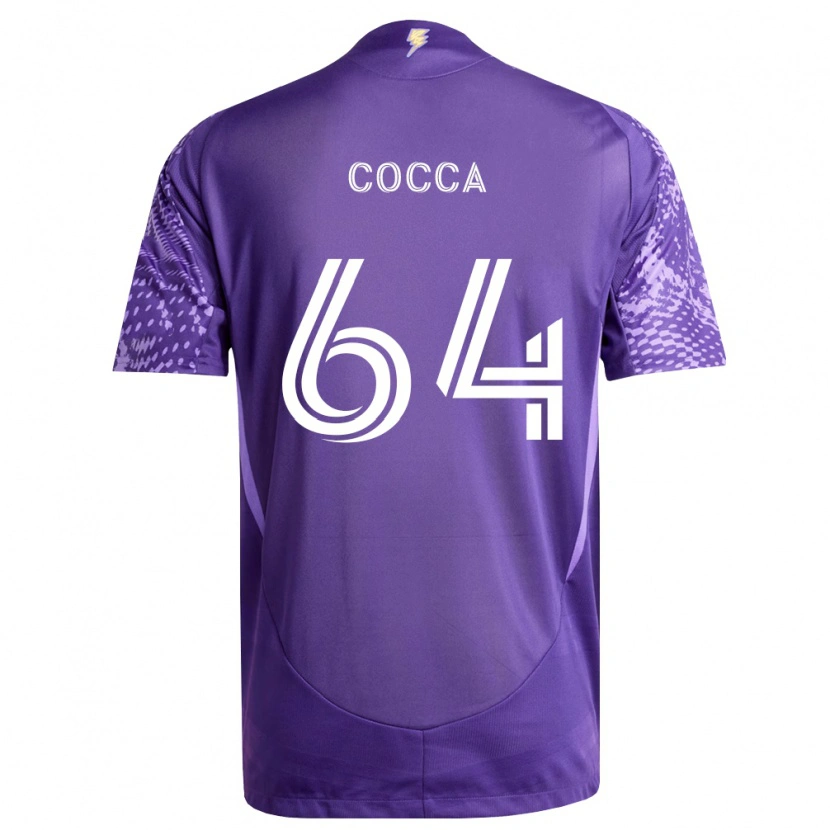 Danxen Barn Manuel Cocca #64 Lila Vit Hemmatröja Matchtröjor 2026/27 Tröjor T-Tröja