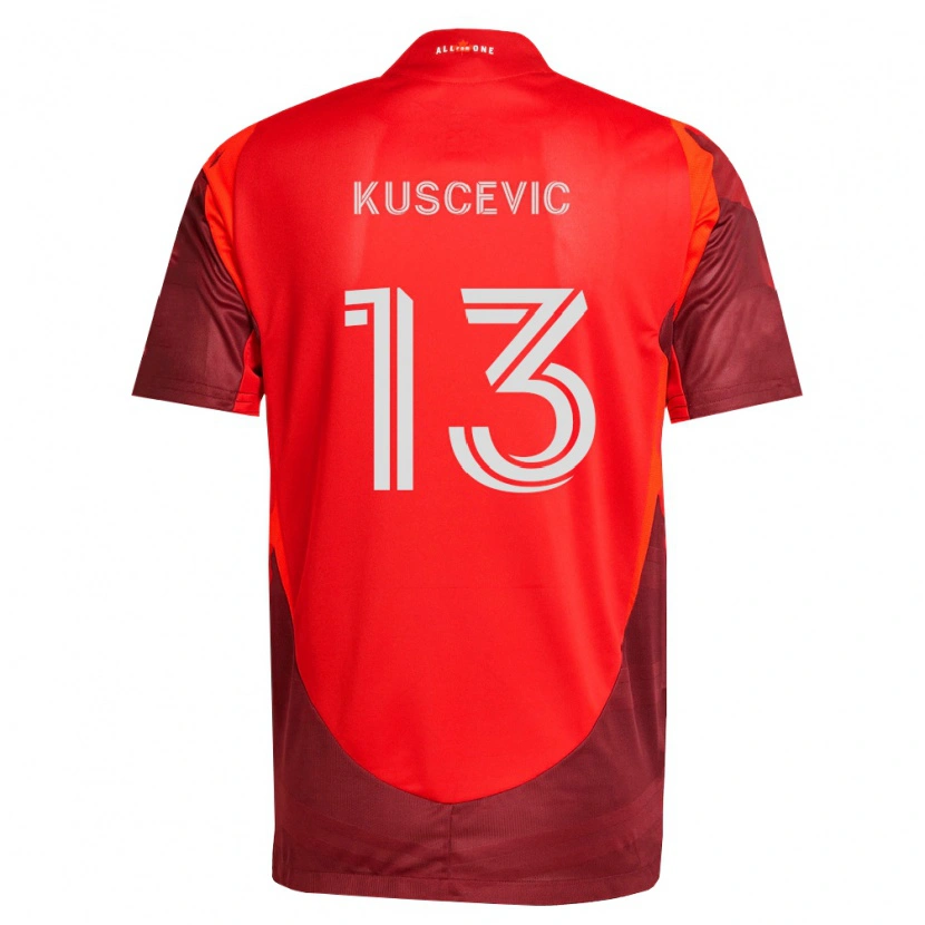 Danxen Barn Benjamín Kuscevic #13 Vinröd Röd Hemmatröja Matchtröjor 2026/27 Tröjor T-Tröja