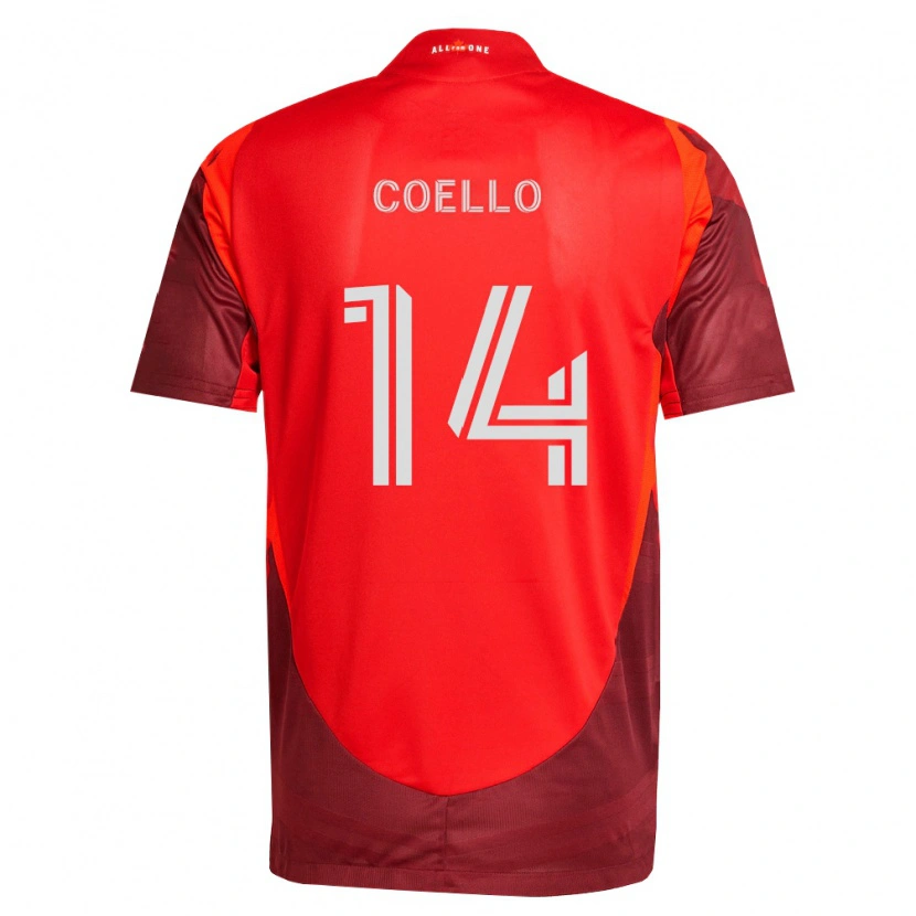 Danxen Barn Alonso Coello #14 Vinröd Röd Hemmatröja Matchtröjor 2026/27 Tröjor T-Tröja