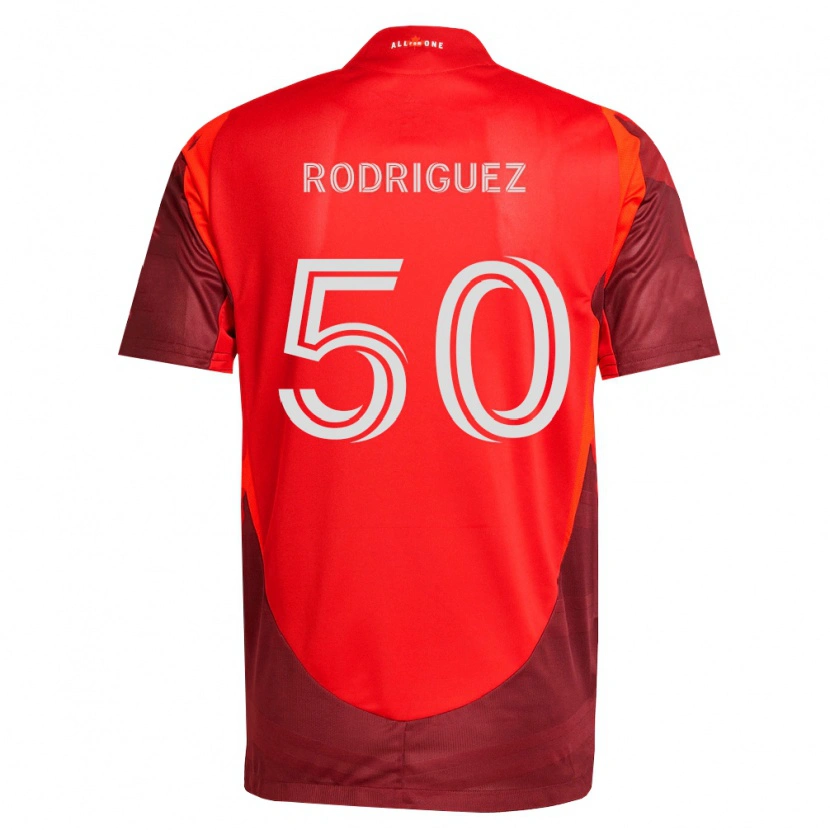 Danxen Barn Abraham Rodriguez #50 Vinröd Röd Hemmatröja Matchtröjor 2026/27 Tröjor T-Tröja