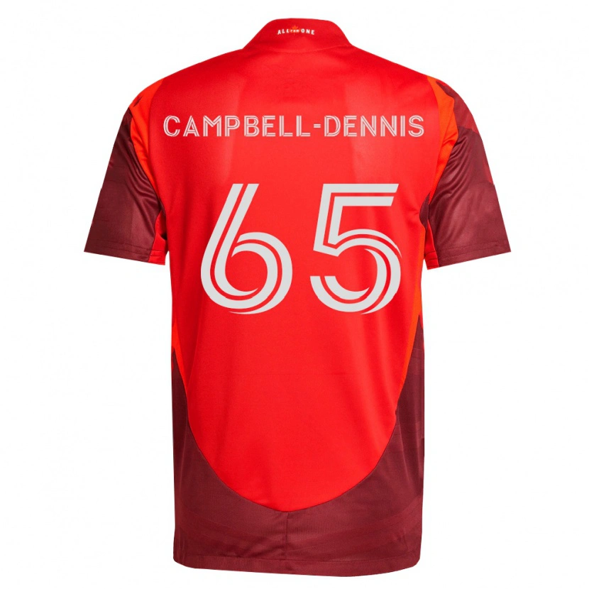 Danxen Barn Raequan Campbell-Dennis #65 Vinröd Röd Hemmatröja Matchtröjor 2026/27 Tröjor T-Tröja