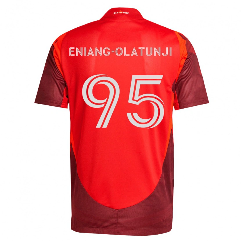 Danxen Barn Daniel Eniang-Olatunji #95 Vinröd Röd Hemmatröja Matchtröjor 2026/27 Tröjor T-Tröja