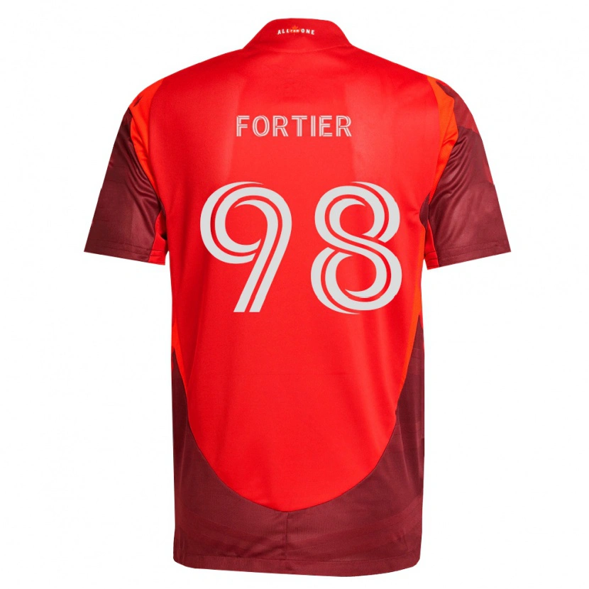 Danxen Barn Kristjan Fortier #98 Vinröd Röd Hemmatröja Matchtröjor 2026/27 Tröjor T-Tröja