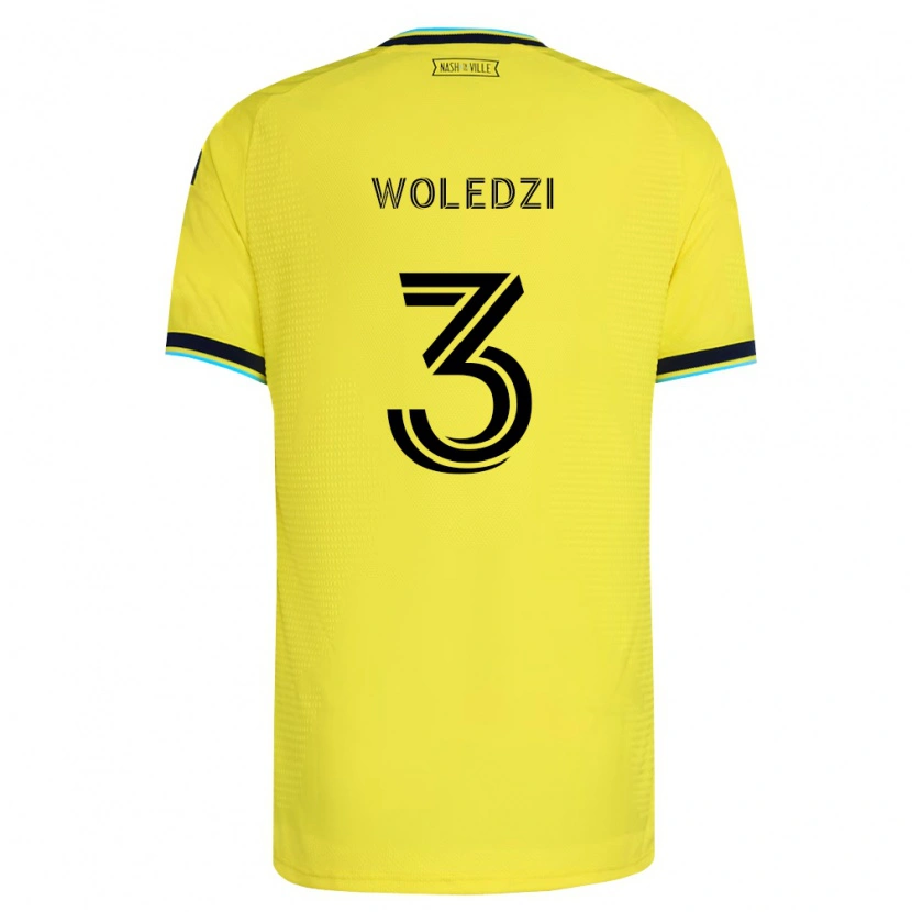 Danxen Barn Maxwell Woledzi #3 Ljusgul Marinblå Hemmatröja Matchtröjor 2026/27 Tröjor T-Tröja