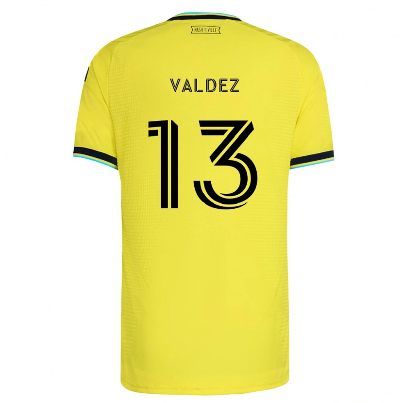 Danxen Barn Xavier Valdez #13 Ljusgul Marinblå Hemmatröja Matchtröjor 2026/27 Tröjor T-Tröja
