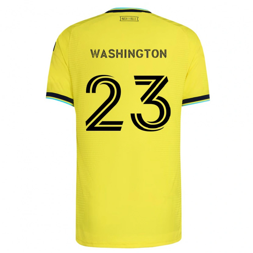 Danxen Barn Taylor Washington #23 Ljusgul Marinblå Hemmatröja Matchtröjor 2026/27 Tröjor T-Tröja