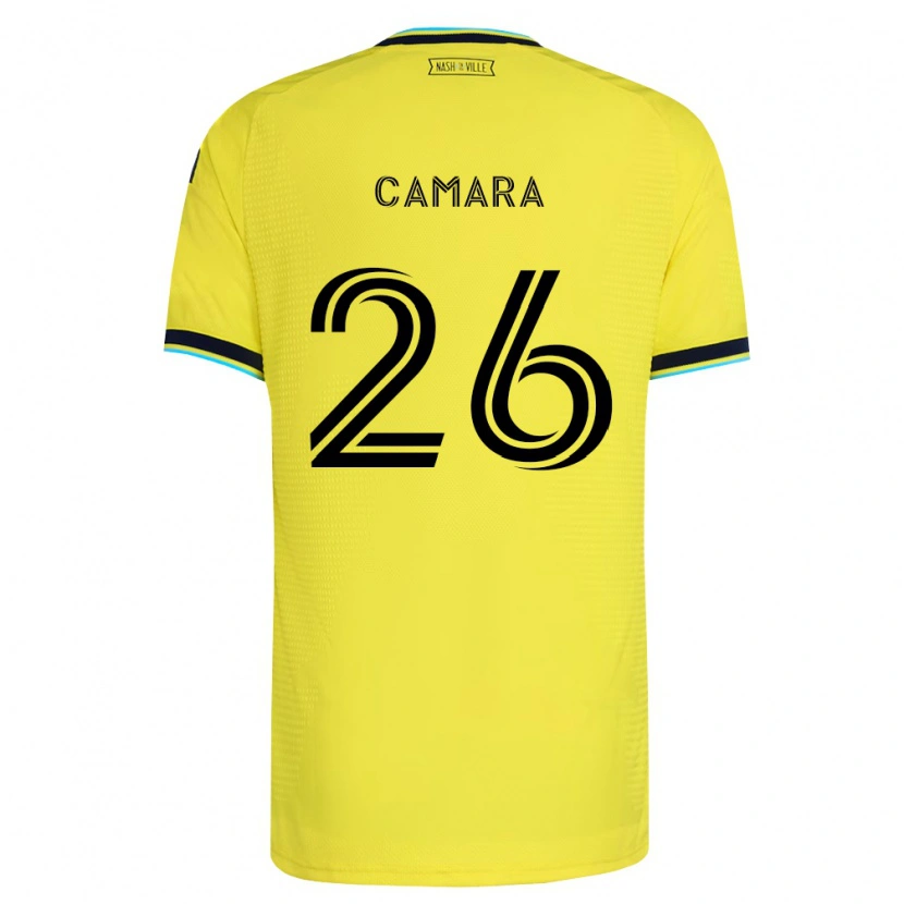 Danxen Barn Famara Camara #26 Ljusgul Marinblå Hemmatröja Matchtröjor 2026/27 Tröjor T-Tröja