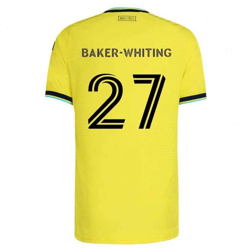 Danxen Barn Reed Baker-Whiting #27 Ljusgul Marinblå Hemmatröja Matchtröjor 2026/27 Tröjor T-Tröja