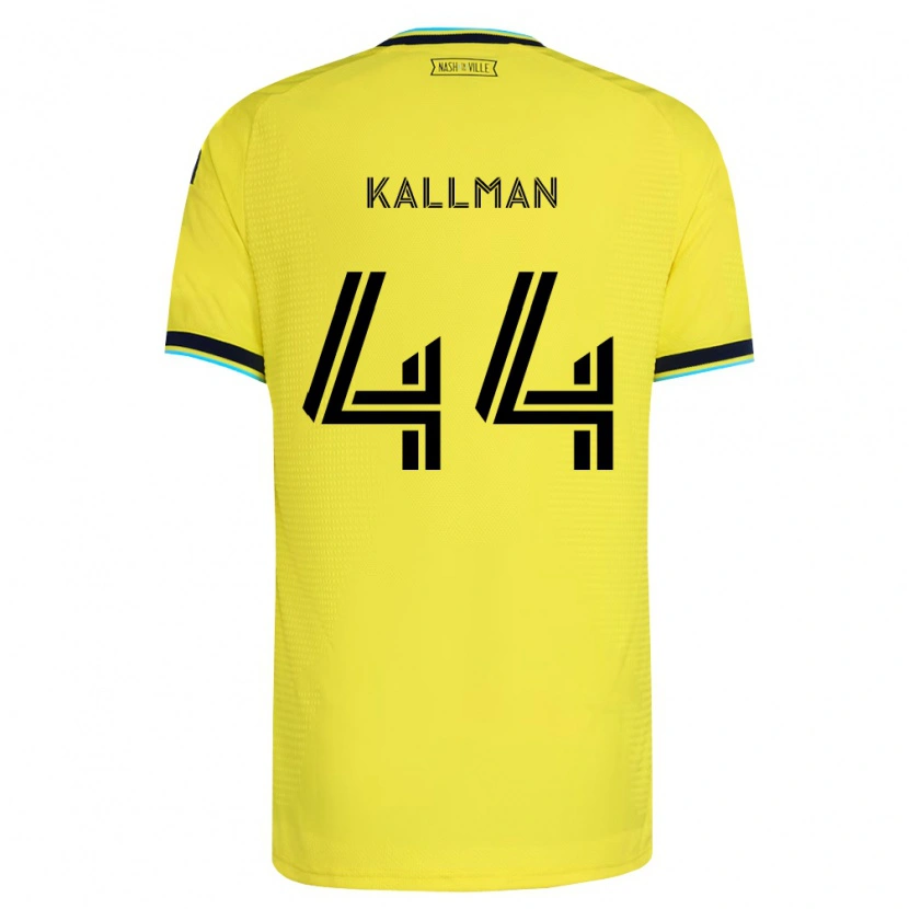 Danxen Barn Brent Kallman #44 Ljusgul Marinblå Hemmatröja Matchtröjor 2026/27 Tröjor T-Tröja