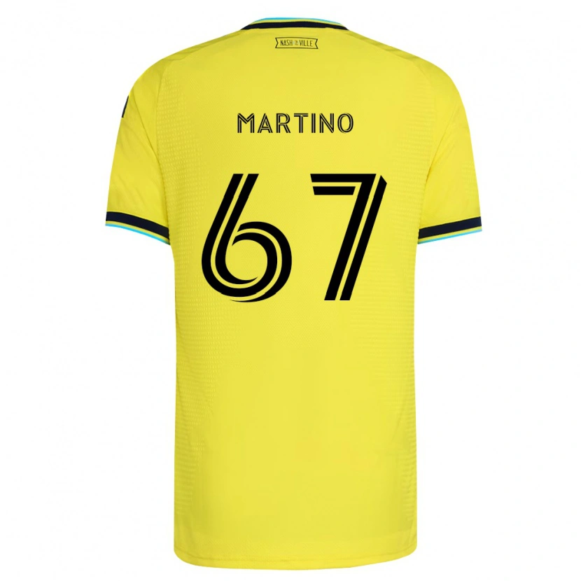 Danxen Barn Ben Martino #67 Ljusgul Marinblå Hemmatröja Matchtröjor 2026/27 Tröjor T-Tröja