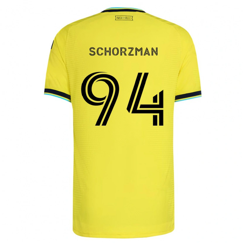 Danxen Barn Eamon Schorzman #94 Ljusgul Marinblå Hemmatröja Matchtröjor 2026/27 Tröjor T-Tröja