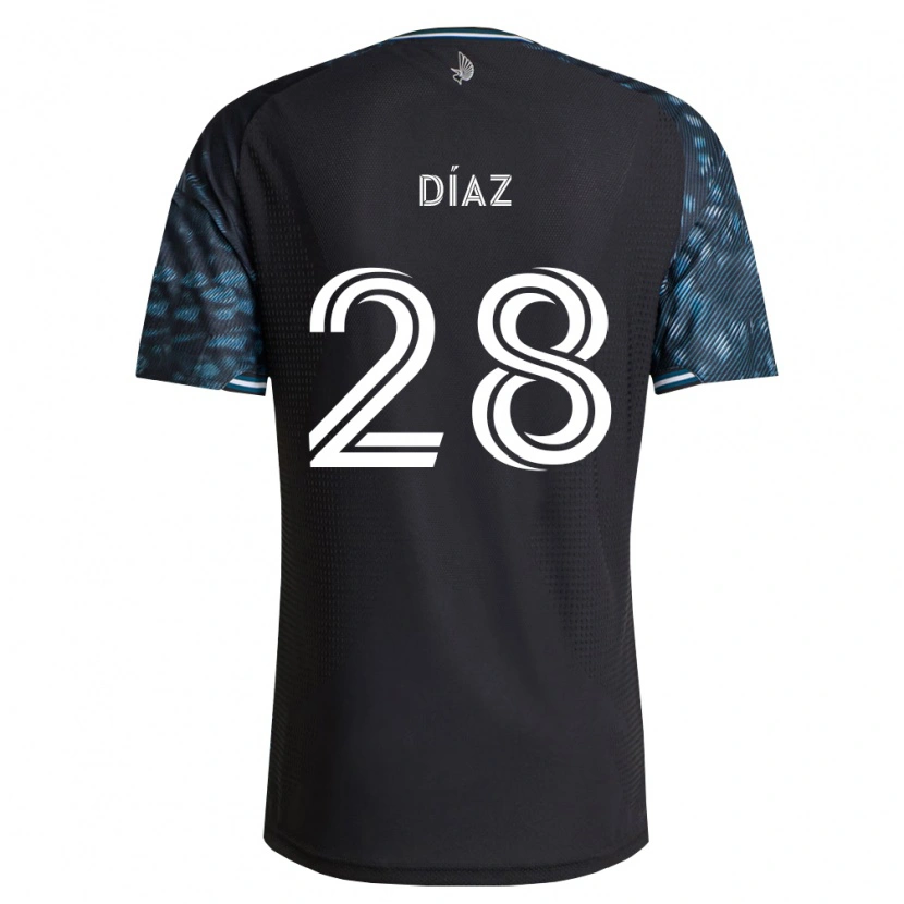 Danxen Barn Jefferson Díaz #28 Svart Vit Hemmatröja Matchtröjor 2026/27 Tröjor T-Tröja