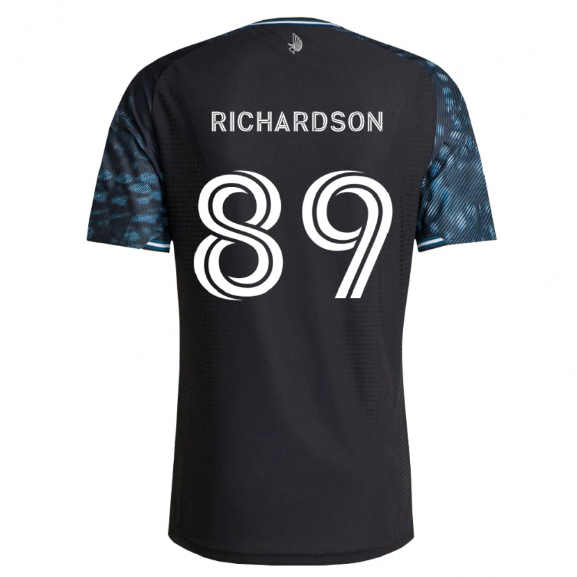 Danxen Barn Nick Richardson #89 Svart Vit Hemmatröja Matchtröjor 2026/27 Tröjor T-Tröja