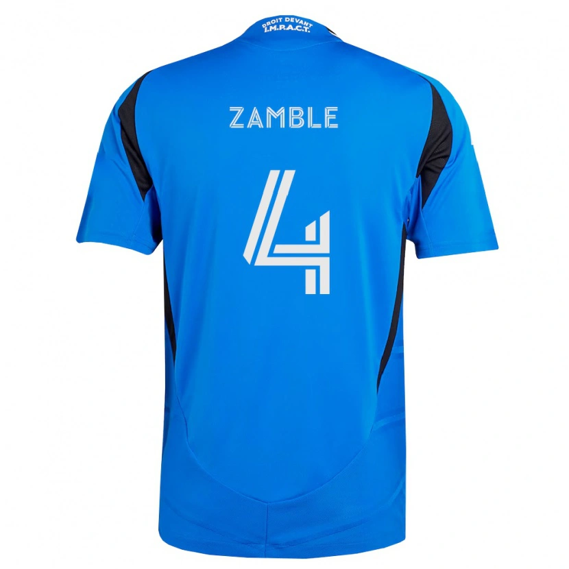 Danxen Barn Ulrich Zamble #4 Blå Vit Svart Hemmatröja Matchtröjor 2026/27 Tröjor T-Tröja