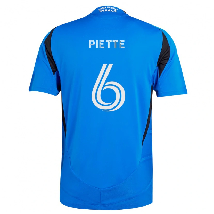 Danxen Barn Samuel Piette #6 Blå Vit Svart Hemmatröja Matchtröjor 2026/27 Tröjor T-Tröja