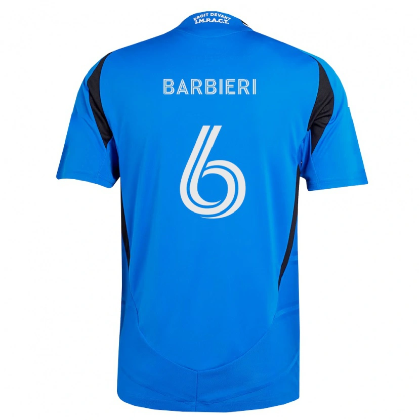 Danxen Barn Juliano Barbieri #6 Blå Vit Svart Hemmatröja Matchtröjor 2026/27 Tröjor T-Tröja