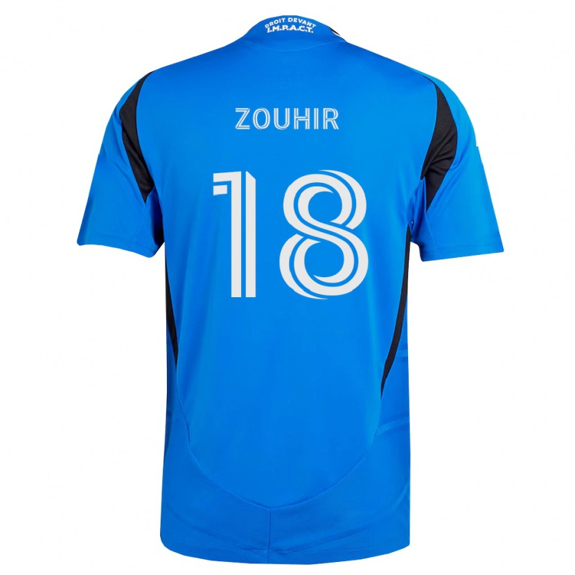 Danxen Barn Rida Zouhir #18 Blå Vit Svart Hemmatröja Matchtröjor 2026/27 Tröjor T-Tröja