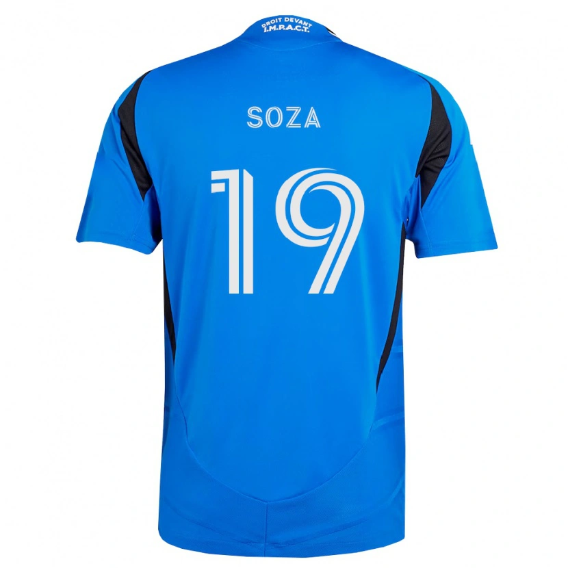 Danxen Barn Joel Soza #19 Blå Vit Svart Hemmatröja Matchtröjor 2026/27 Tröjor T-Tröja