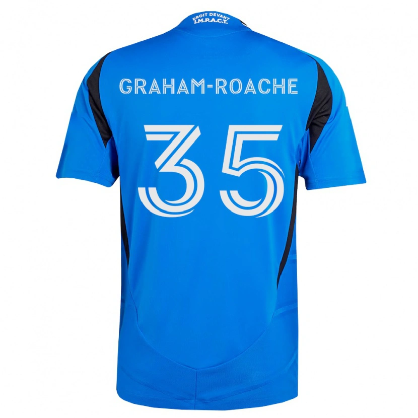 Danxen Barn Owen Graham-Roache #35 Blå Vit Svart Hemmatröja Matchtröjor 2026/27 Tröjor T-Tröja