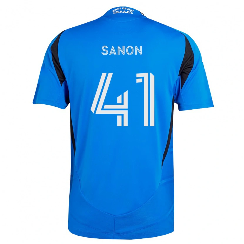 Danxen Barn Jérémy Sanon #41 Blå Vit Svart Hemmatröja Matchtröjor 2026/27 Tröjor T-Tröja
