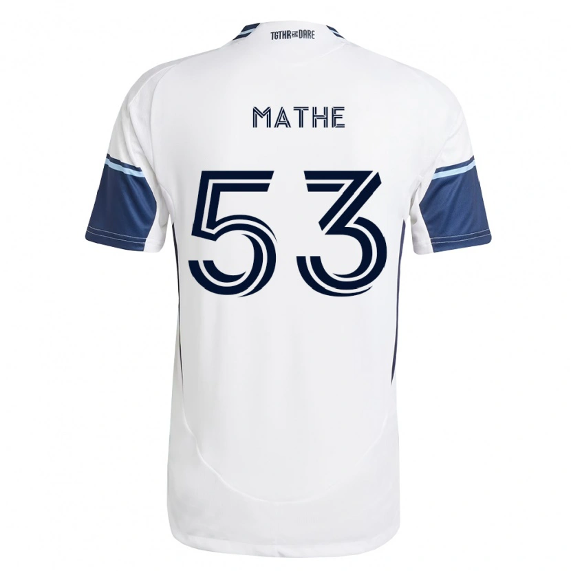 Danxen Barn Immanuel Mathe #53 Vit Kungligt Blå Hemmatröja Matchtröjor 2026/27 Tröjor T-Tröja